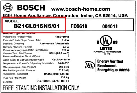 Bosch Serial Number Check