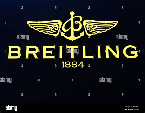 Close-up of Breitling logo