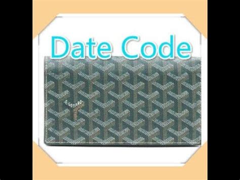 Goyard Date Code