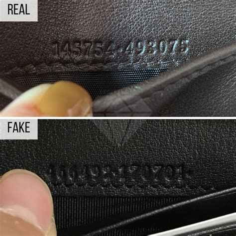 Gucci wallet serial number tag