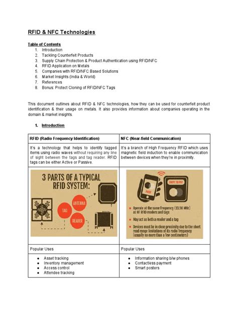 RFID and NFC technology in action