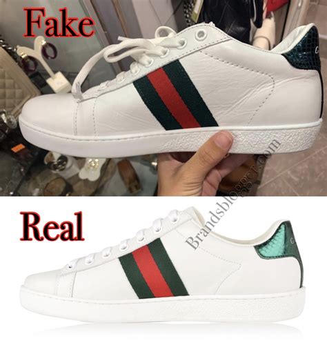 Spotting counterfeit Gucci shoes