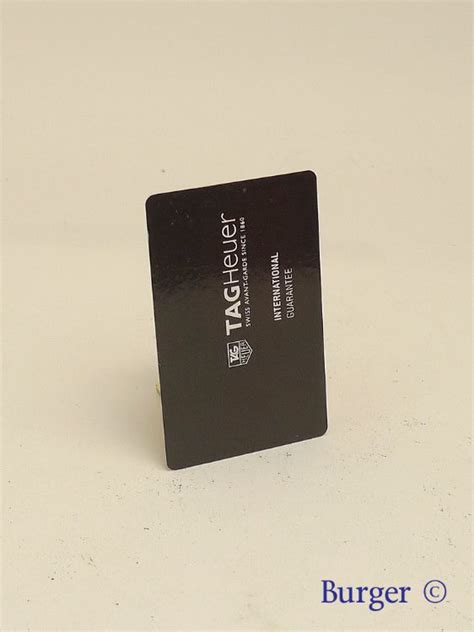 Tag Heuer Warranty Card Example