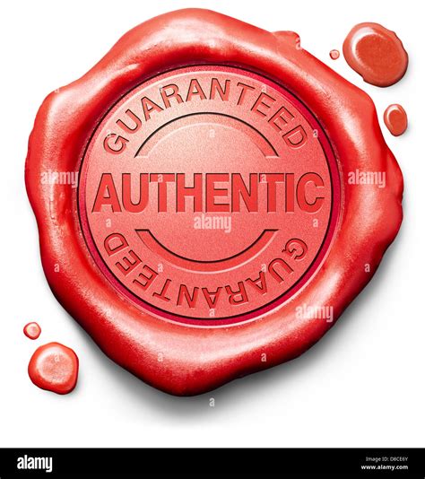 Examples of authenticity seals