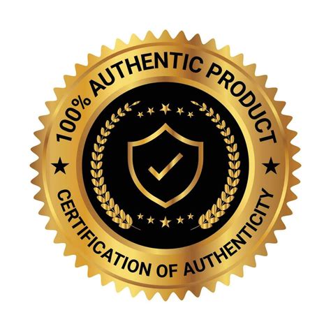 Certification of Authenticity