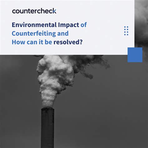 Environmental Impact of Counterfeiting