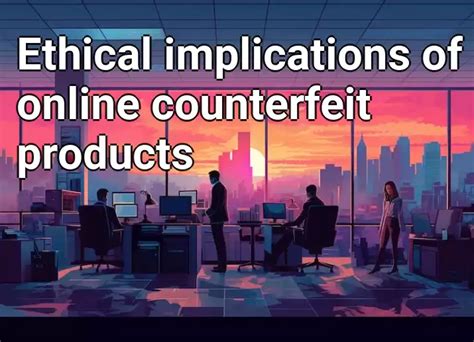 Ethical Implications of Counterfeits