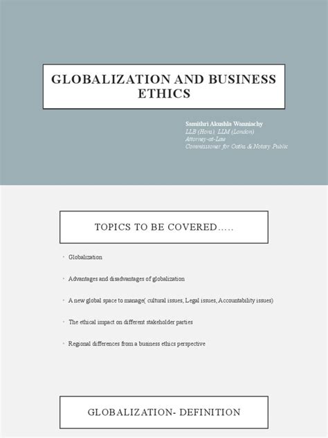 Globalization and Counterfeiting