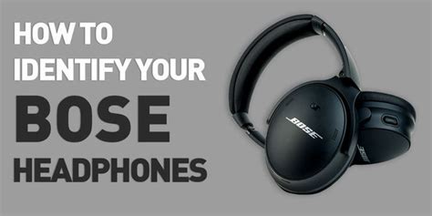 Identify Bose Headphones