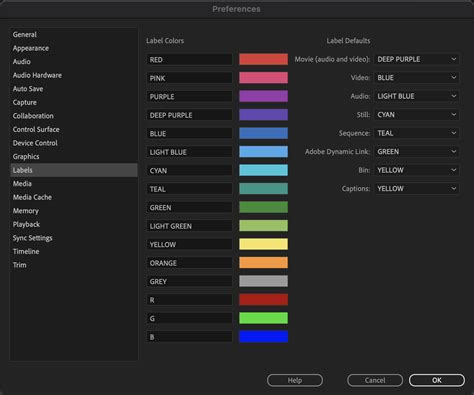 Checking label color accuracy