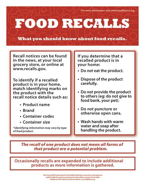 Recall Product Instructions