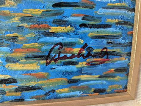 Artist signature on canvas