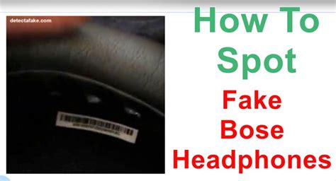 Signs of Fake Bose Headphones