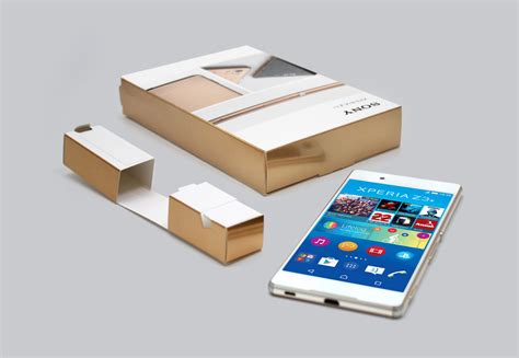 Sony smartphone packaging