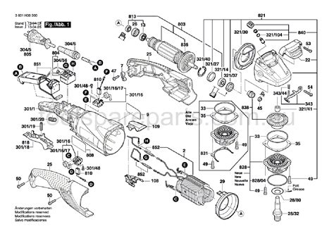 Bosch GWS 15-125 parts