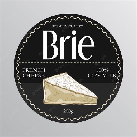 Brie Cheese Label