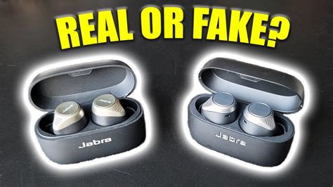 Detecting Fake Jabra Elite Wireless Earbuds