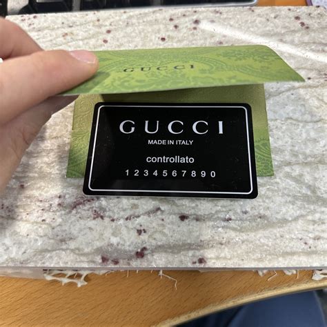 Gucci Sneakers Authenticity Card