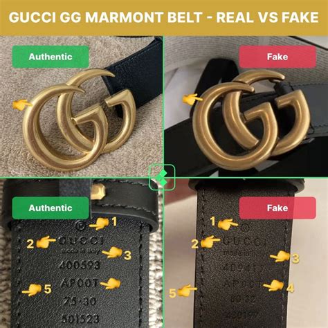 Gucci belt fake signs