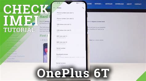 OnePlus IMEI Number