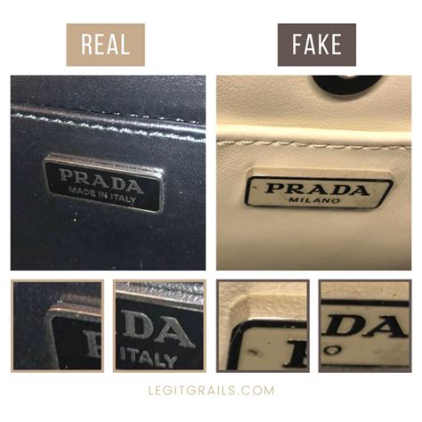 Prada Handbag Counterfeit Signs