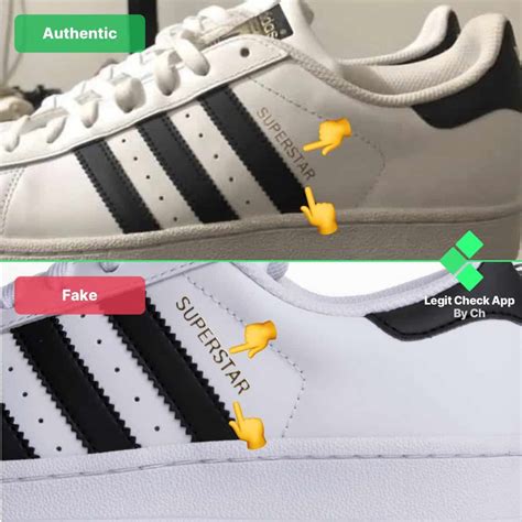 Real Vs Fake Adidas Superstar Comparison