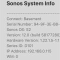 Sonos Serial Number