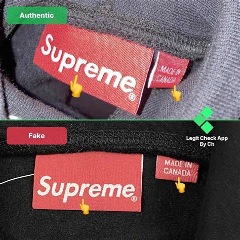 Supreme Hoodie Tag Fake