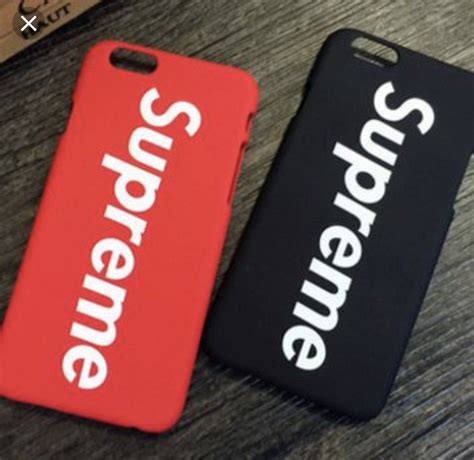 Supreme phone case packaging