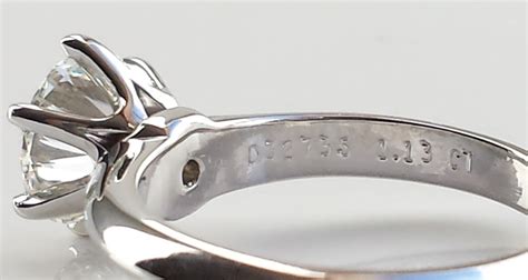 Genuine Tiffany ring setting with markings