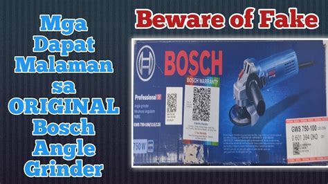 Counterfeit Bosch Angle Grinder