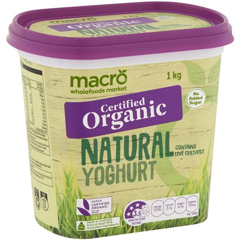 Organic yogurt