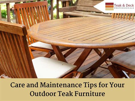 Outdoor Furniture Care