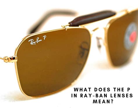 Ray-Ban logo on lens