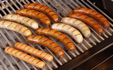 A plate of real sausages