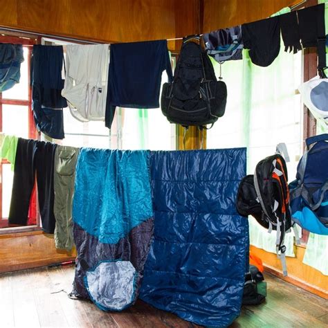 Sleeping bag storage