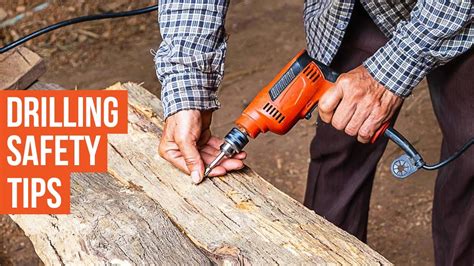 Using a drill driver safely